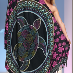 Turtle style pareos unique prints - TURTLE-4
