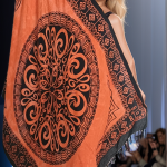 Celtic style pareos unique prints - Orange