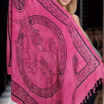 Celtic style pareos unique prints - Pink