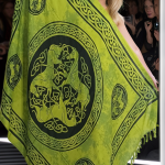 Celtic style pareos unique prints - Light Green