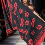 Hibiscus style pareos unique prints - Red