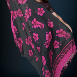 Hibiscus style pareos unique prints - Pink