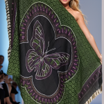 Butterfly Dreams Printed Batik Pareo - BTRFLY-DRK-GRN